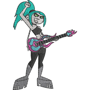 Ember McLain Danny Phantom Free Machine Embroidery Design