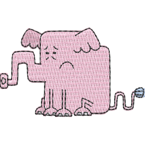 Packy the Elephant Wow! Wow! Wubbzy! Free Machine Embroidery Design