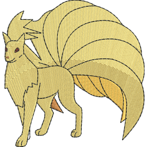 Ninetales 1 Pokemon Free Coloring Page for Kids
