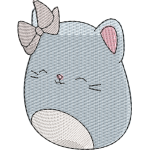 Charisma the Mint Green Cat Squishmallows Free Machine Embroidery Design