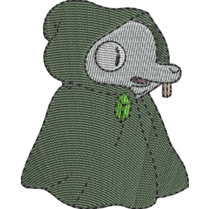 Mouse Wizard Adventure Time Free Machine Embroidery Design