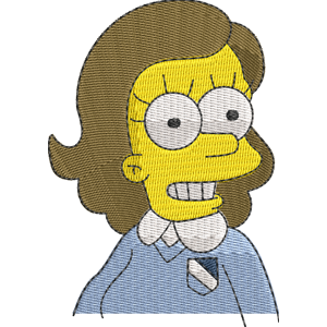 Angelica Button Simpsons Free Machine Embroidery Design