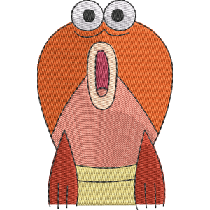 Red Fish Zig & Sharko Free Coloring Page for Kids
