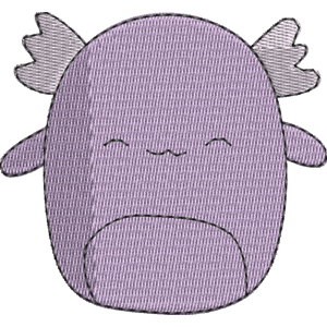 Amala the Axolotl Squishmallows Free Machine Embroidery Design