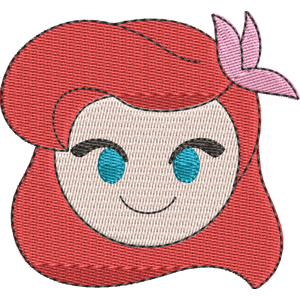 Ariel Disney Emoji Blitz Free Machine Embroidery Design