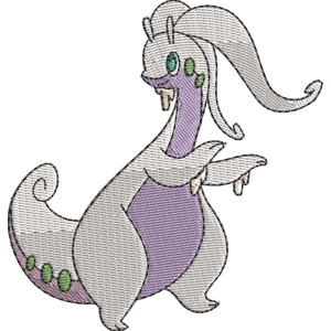 Goodra Pokemon Free Coloring Page for Kids