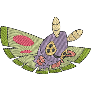 Dustox Pokemon Free Coloring Page for Kids