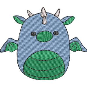 Dalton the Dragon Squishmallows Free Machine Embroidery Design