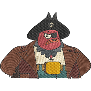 Captain Neckbeard Middlemost Post Free Machine Embroidery Design