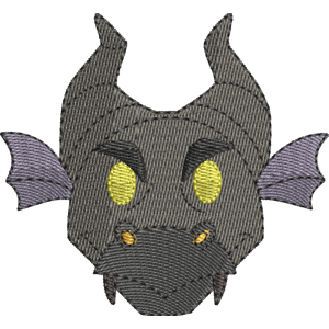 Dragon Maleficent Disney Emoji Blitz Free Machine Embroidery Design