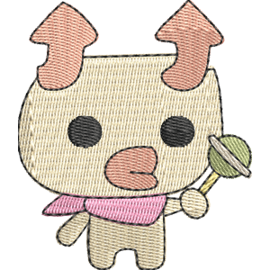 Reportchi Tamagotchi Free Machine Embroidery Design