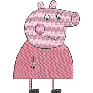 Aunty Pig Peppa Pig Free Coloring Page for Kids