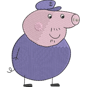 Grandpa Pig Peppa Pig Free Coloring Page for Kids
