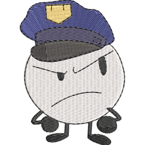 Police Officer Burger Brawl Free Machine Embroidery Design