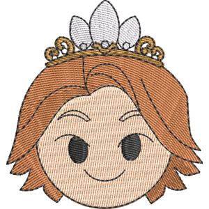 Tiara Rapunzel Disney Emoji Blitz Free Machine Embroidery Design