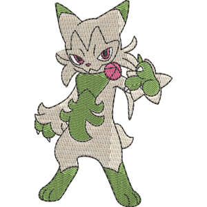 Floragato Pokemon Free Machine Embroidery Design