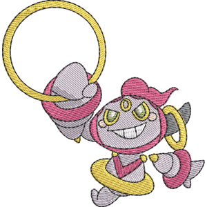 Hoopa Pokemon Free Coloring Page for Kids