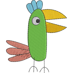 Polly Parrot Peppa Pig Free Coloring Page for Kids