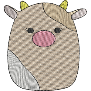 Candess the Cow Squishmallows Free Machine Embroidery Design