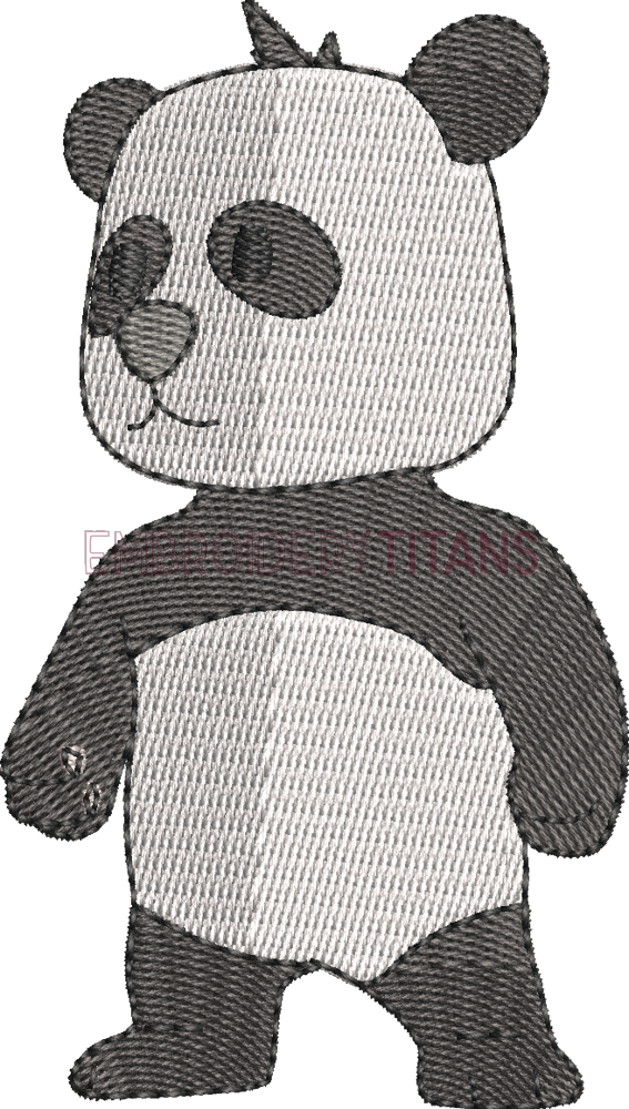 Panda Bear Stumble Guys Free Machine Embroidery Design Download in PES ...