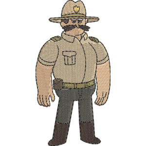 Ranger Clarence Free Machine Embroidery Design