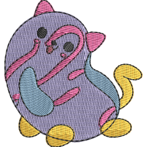 Crumbs the Cat Pikmi Pops Free Machine Embroidery Design