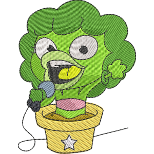 Broccoli Spears Moshi Monsters Free Coloring Page for Kids