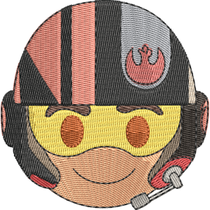 Poe Dameron Disney Emoji Blitz Free Machine Embroidery Design