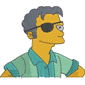 Dr. Tad Winslow Simpsons Free Machine Embroidery Design