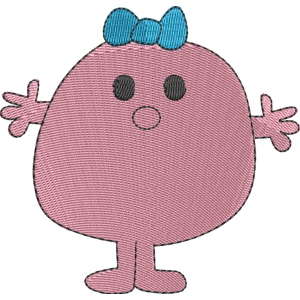 Little Miss Tiny Mr Men Free Coloring Page for Kids