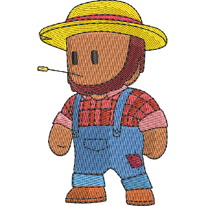 Farmer Eli Stumble Guys Free Machine Embroidery Design