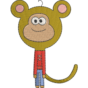 Small Monkey Hey Duggee Free Coloring Page for Kids