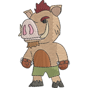 Mr. Pig Stumble Guys Free Machine Embroidery Design