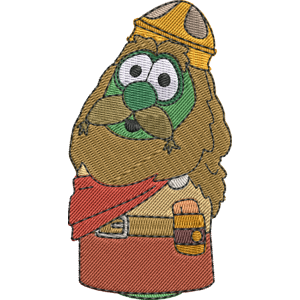 Chog Norrius VeggieTales in the City Free Coloring Page for Kids