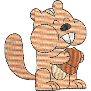 Chippy Chipmunk Wow! Wow! Wubbzy! Free Machine Embroidery Design