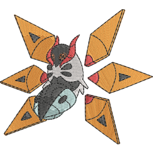 Iron Moth Pokemon Free Machine Embroidery Design