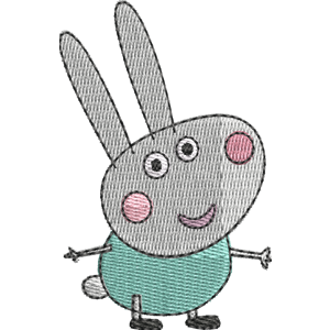 Russell Rabbit Peppa Pig Free Coloring Page for Kids