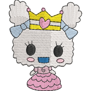 Princess Loveli Tamagotchi Free Machine Embroidery Design