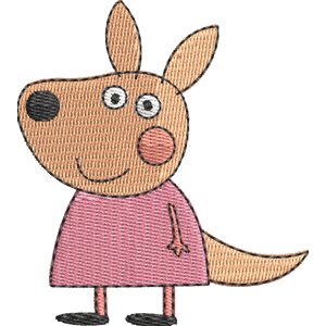 Kylie Kangaroo Peppa Pig Free Machine Embroidery Design