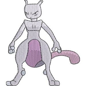 Mewtwo 1 Pokemon Free Coloring Page for Kids