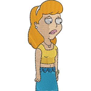 Kimmie American Dad! Free Machine Embroidery Design