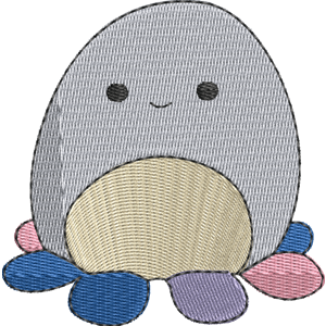 Beula the Octopus Squishmallows Free Machine Embroidery Design