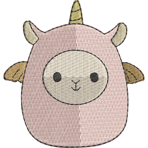 Alice the Llama Pegacorn Squishmallows Free Machine Embroidery Design