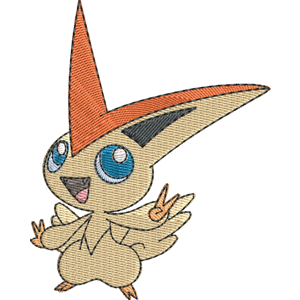 Victini Pokemon Free Coloring Page for Kids