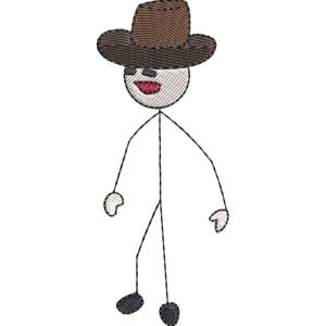 Cowboy The Henry Stickmin Free Coloring Page for Kids