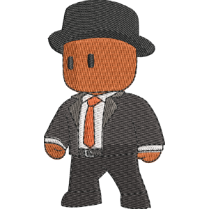 Mr. Business Stumble Guys Free Machine Embroidery Design