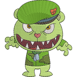 Fliqpy Happy Tree Friends Free Machine Embroidery Design