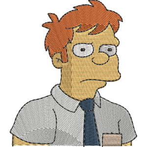 Angry Ricky Simpsons Free Machine Embroidery Design