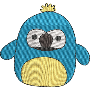 Baptise the Macaw Squishmallows Free Machine Embroidery Design