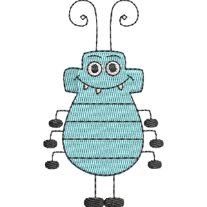 Croaking Cockroaches Wow! Wow! Wubbzy! Free Machine Embroidery Design